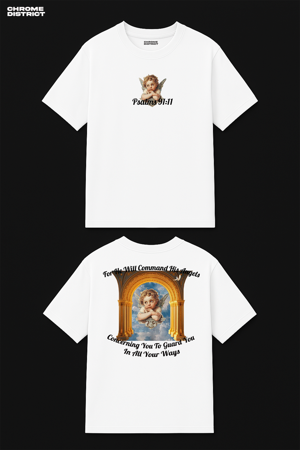 Angel Wings Graphic Tee – Oversized Heavyweight Cotton Streetwear T-Shirt