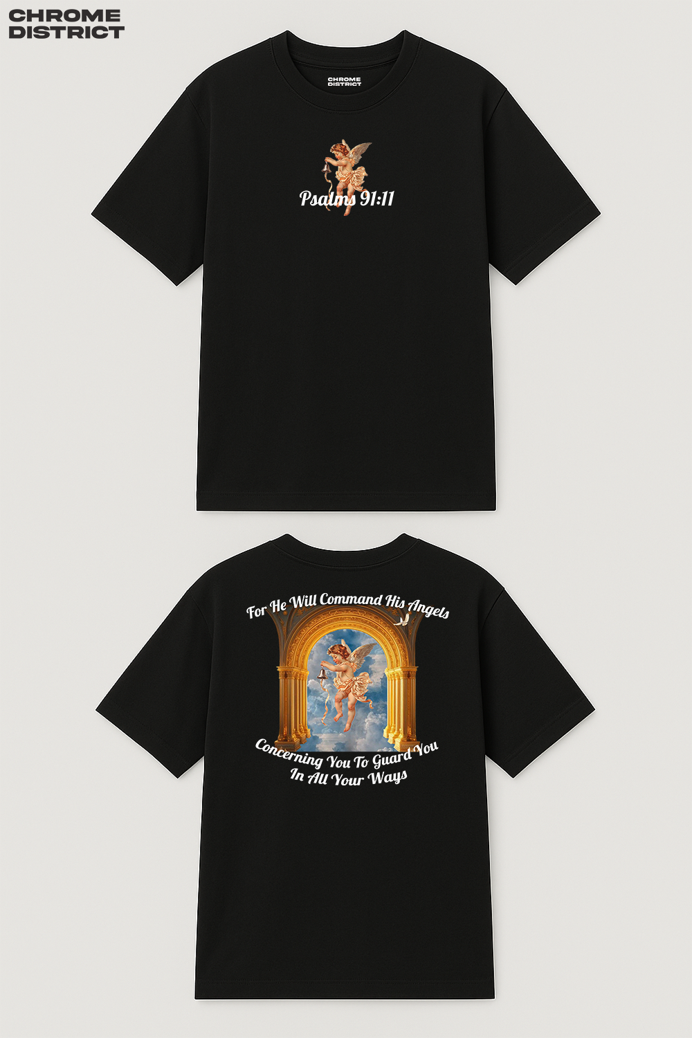 Bell Angel Graphic Tee – Oversized Heavyweight Cotton Streetwear T-Shirt