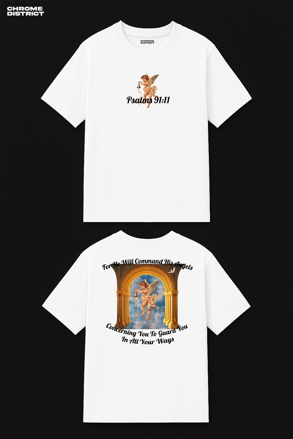 Bell Angel Graphic Tee – Oversized Heavyweight Cotton Streetwear T-Shirt