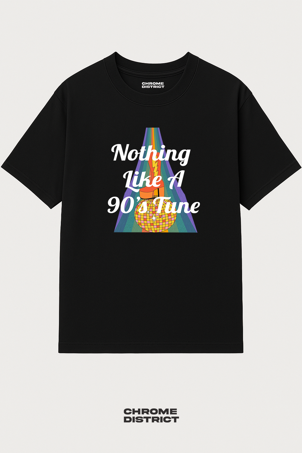Nothing Like a 90s Tune Graphic Tee – Oversized Heavyweight Cotton Vintage Music T-Shirt