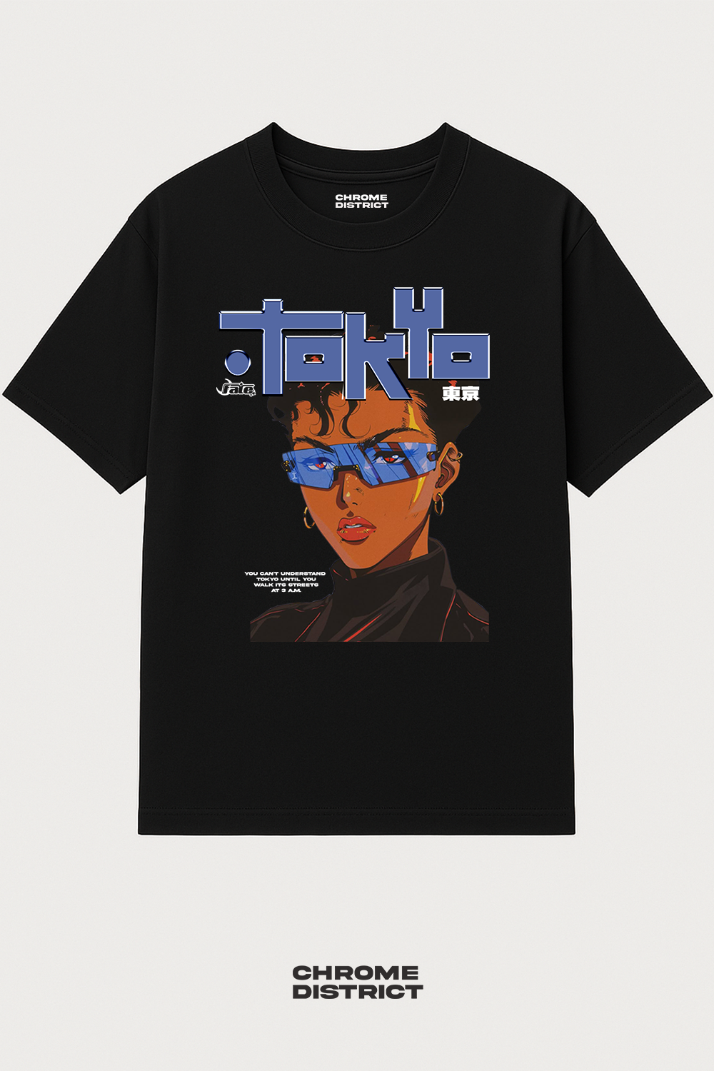 Tokyo Lady Graphic Tee – Oversized Heavyweight Cotton Japanese Streetwear T-Shirt