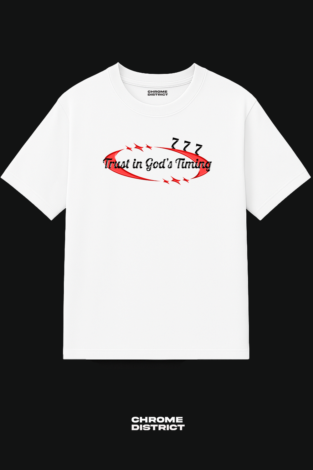Trust in God’s Timing Graphic Tee – Oversized Heavyweight Cotton Christian Streetwear T-Shirt