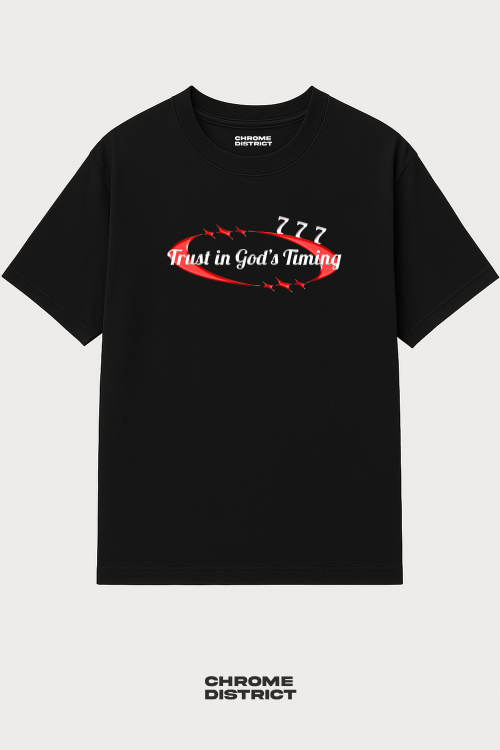 Trust in God’s Timing Graphic Tee – Oversized Heavyweight Cotton Christian Streetwear T-Shirt