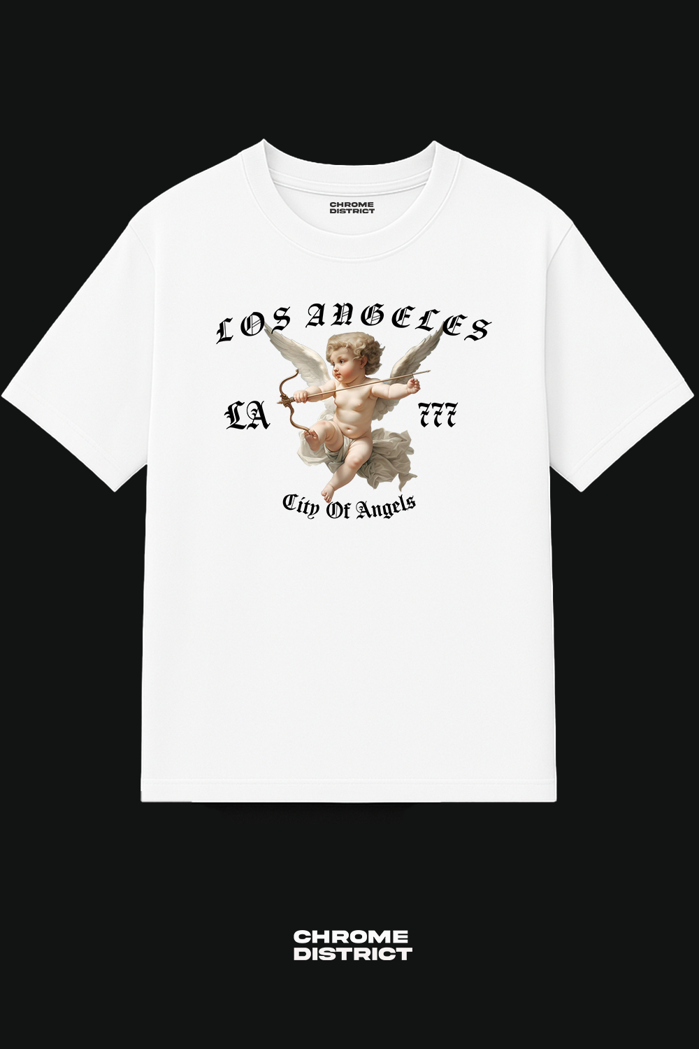 LA Angel City of Angels Graphic Tee – Oversized Heavyweight Cotton Streetwear T-Shirt