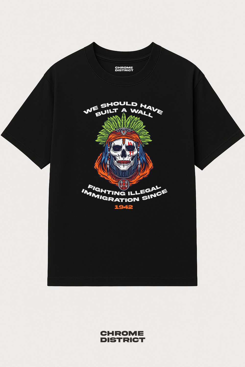 Natives Were Here First Graphic Tee – Oversized Heavyweight Cotton Indigenous Streetwear T-Shirt