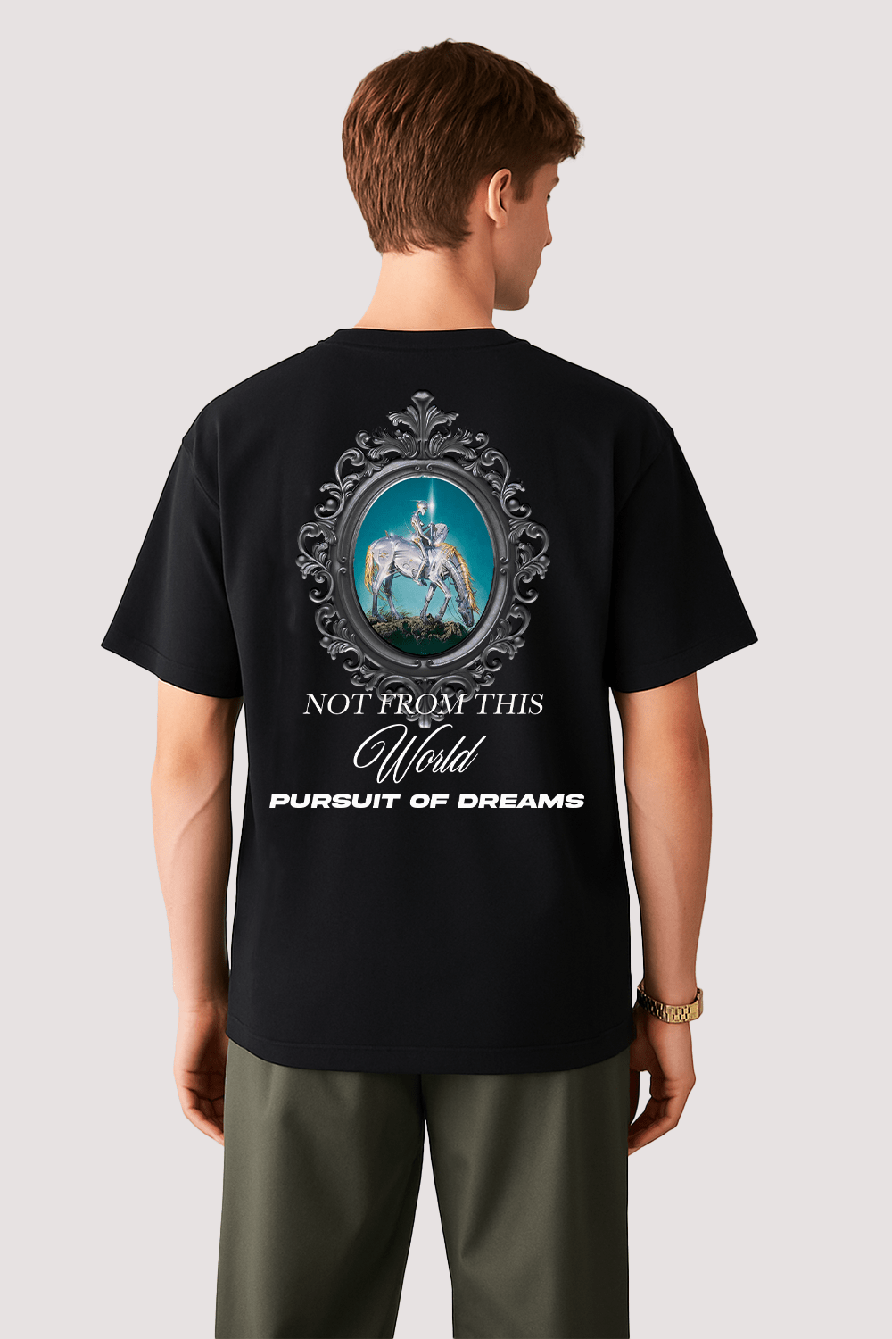 Not From This World Graphic Tee – Oversized Heavyweight Cotton Fantasy Streetwear T-Shirt