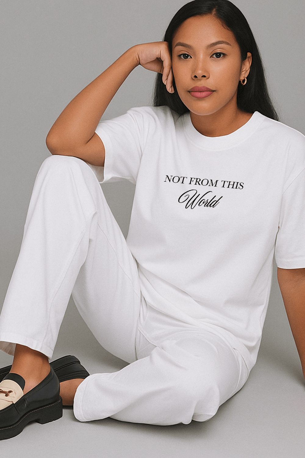 Not From This World Graphic Tee – Oversized Heavyweight Cotton Fantasy Streetwear T-Shirt