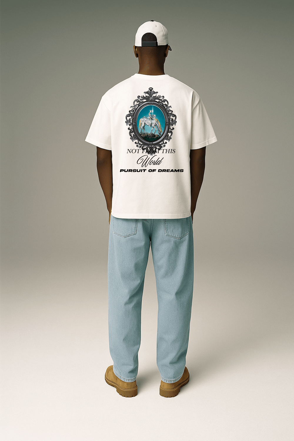Not From This World Graphic Tee – Oversized Heavyweight Cotton Fantasy Streetwear T-Shirt