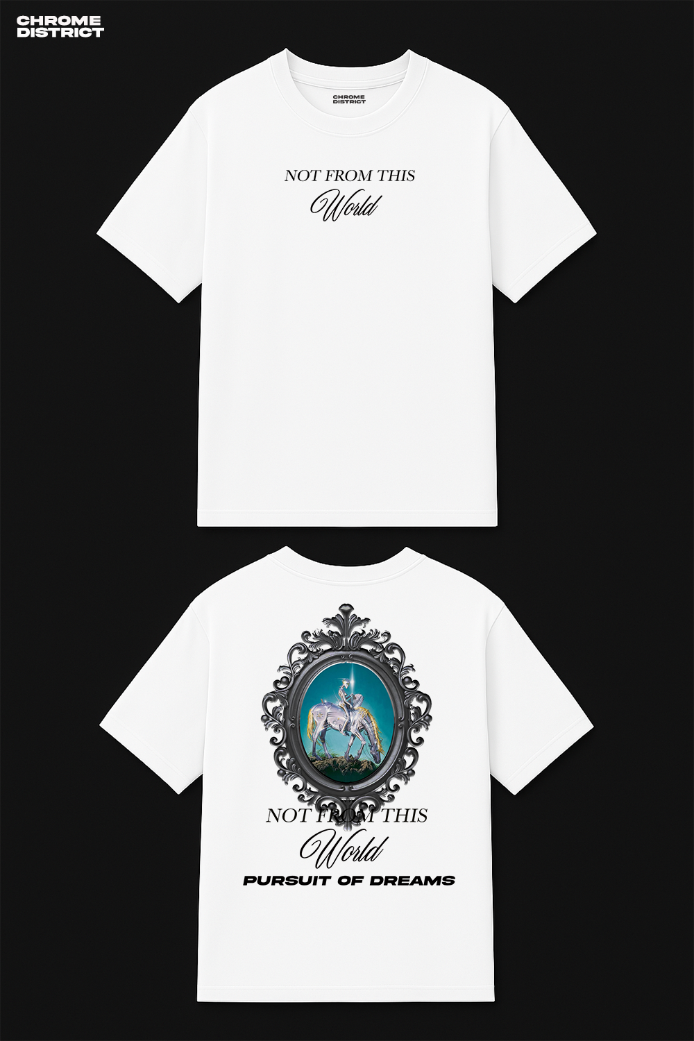 Not From This World Graphic Tee – Oversized Heavyweight Cotton Fantasy Streetwear T-Shirt