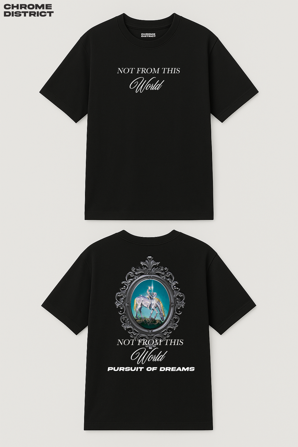 Not From This World Graphic Tee – Oversized Heavyweight Cotton Fantasy Streetwear T-Shirt