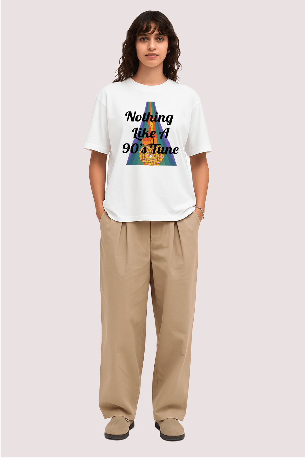 Nothing Like a 90s Tune Graphic Tee – Oversized Heavyweight Cotton Vintage Music T-Shirt