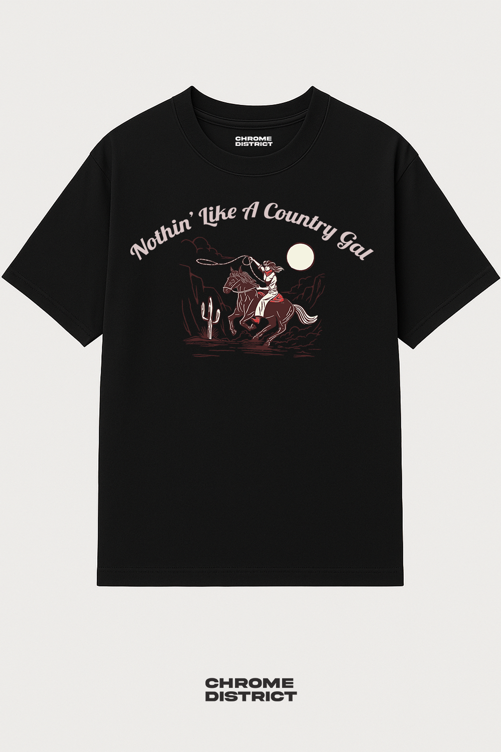 Nothing Like a Country Gal Graphic Tee – Oversized Heavyweight Cotton Western T-Shirt