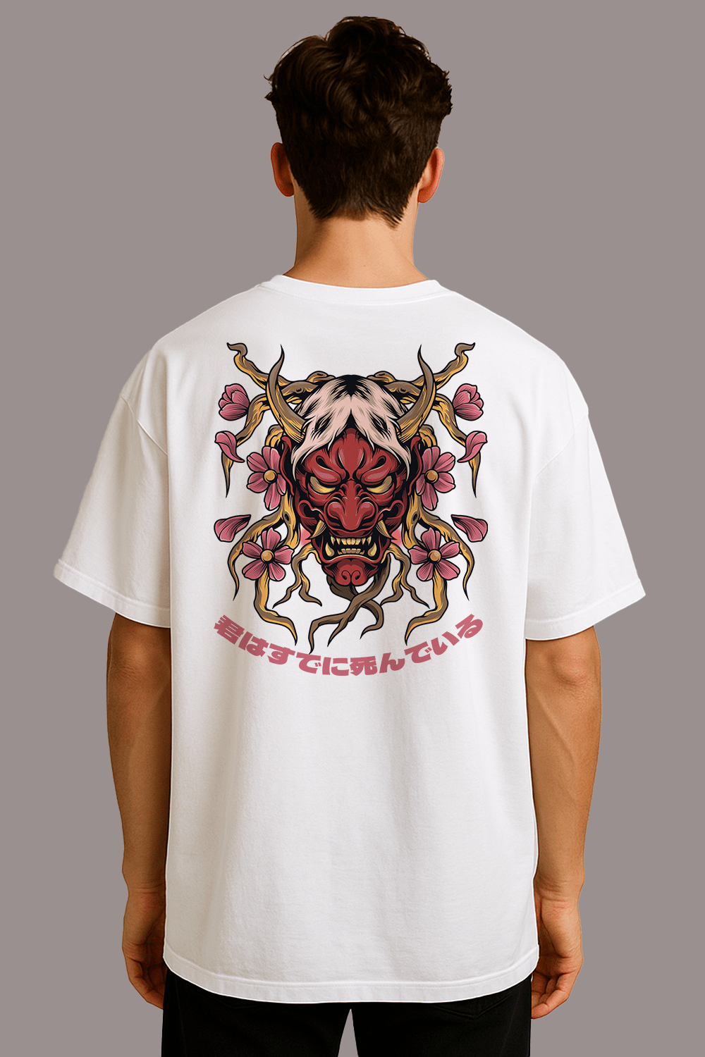 Omni Demon Graphic Tee – Oversized Heavyweight Cotton Gothic Streetwear T-Shirt