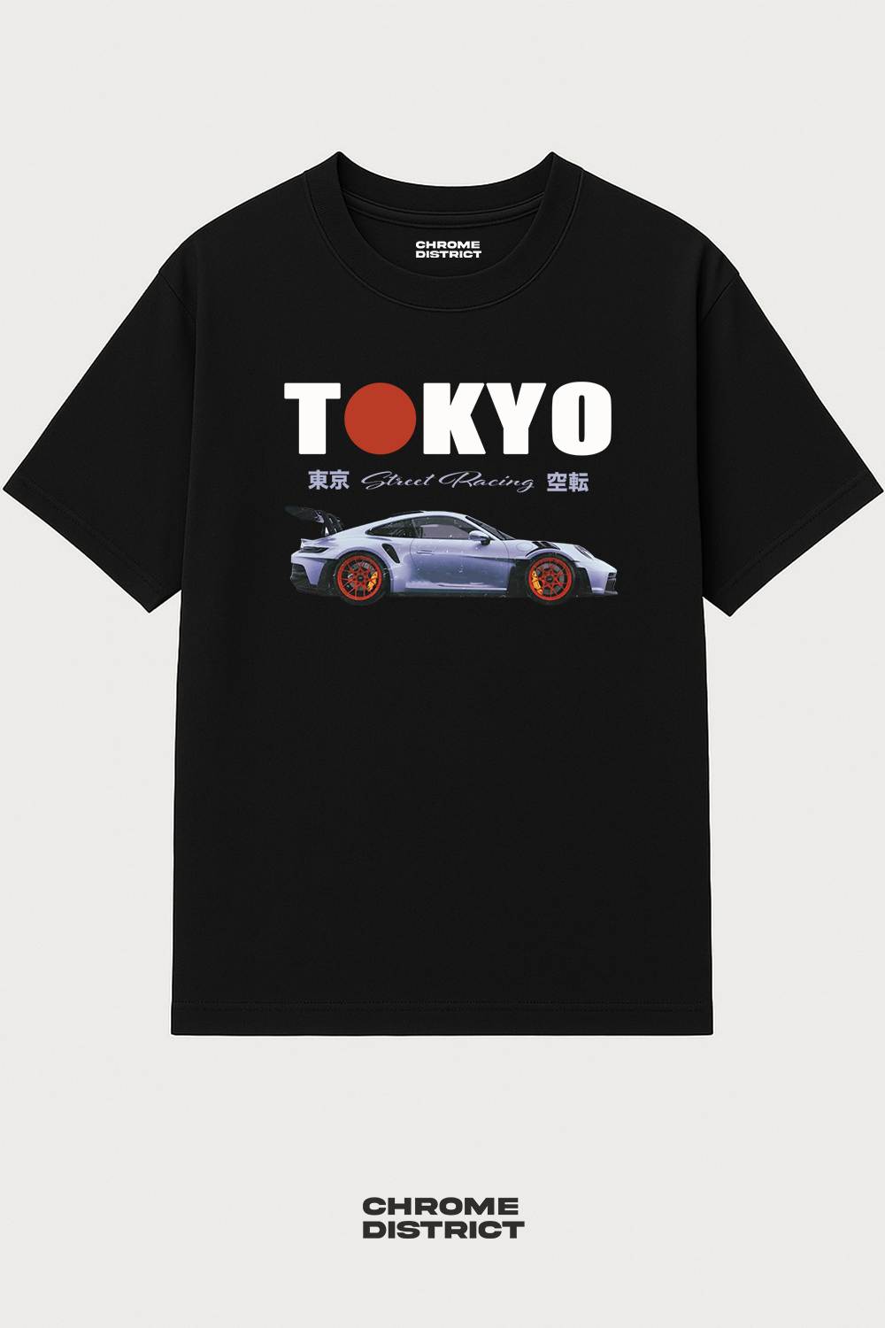 Tokyo Street Racing Graphic Tee – Oversized Heavyweight Cotton JDM Streetwear T-Shirt