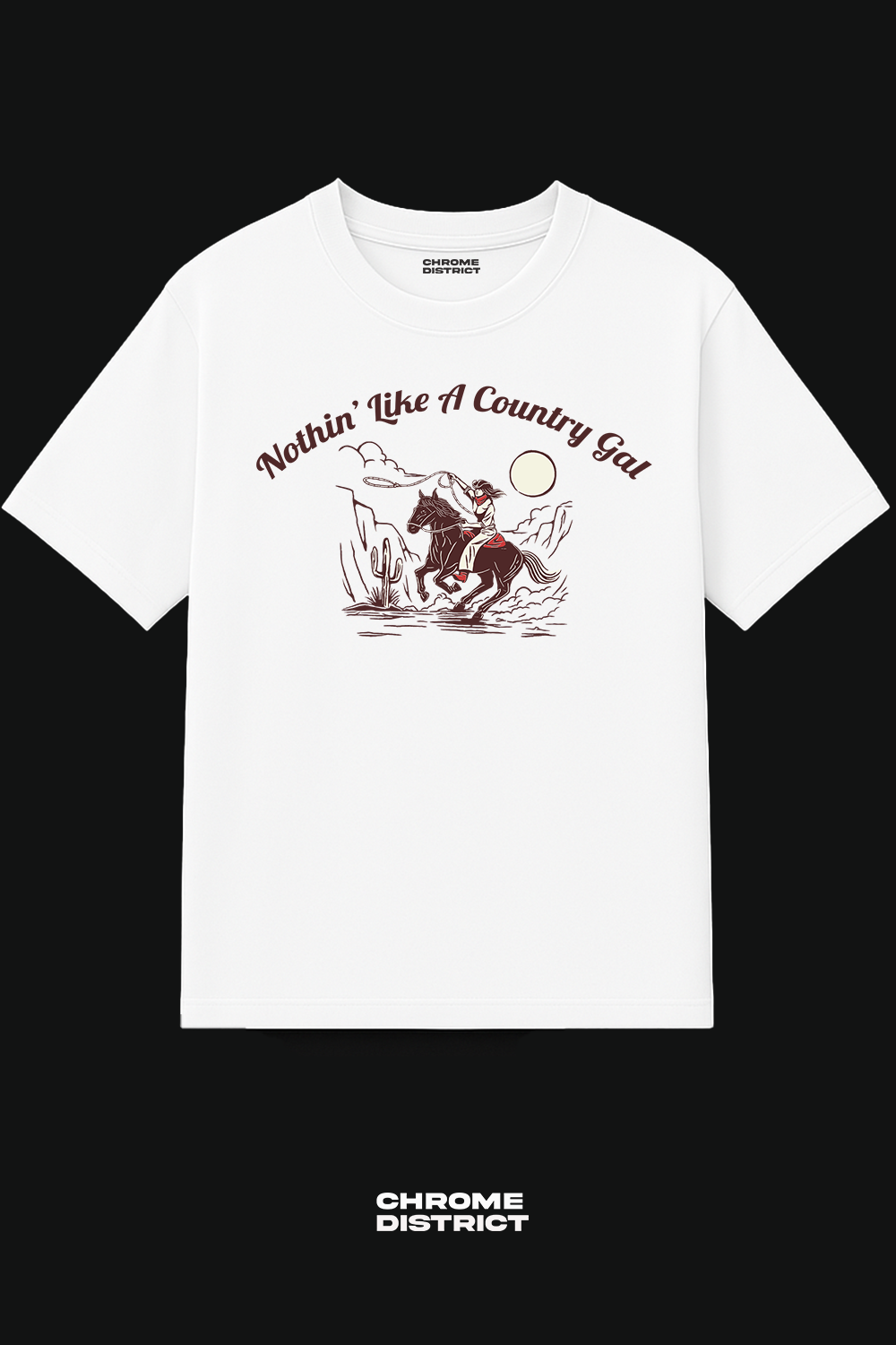 Nothing Like a Country Gal Graphic Tee – Oversized Heavyweight Cotton Western T-Shirt