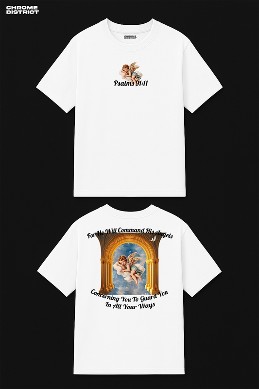Sleeping Angel Graphic Tee – Oversized Heavyweight Cotton Vintage Streetwear T-Shirt