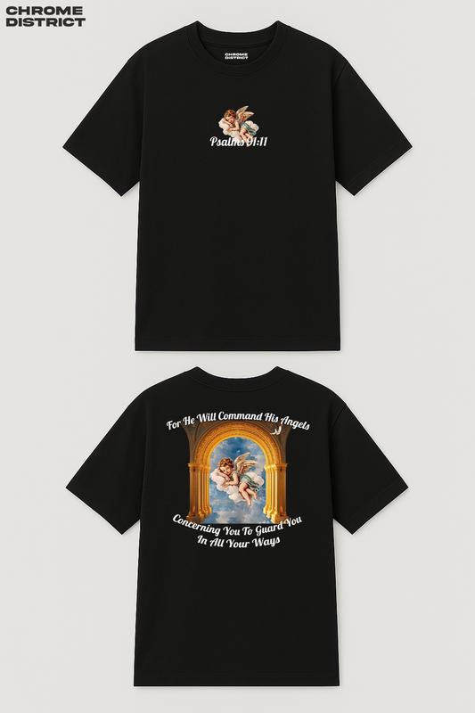 Sleeping Angel Graphic Tee – Oversized Heavyweight Cotton Vintage Streetwear T-Shirt