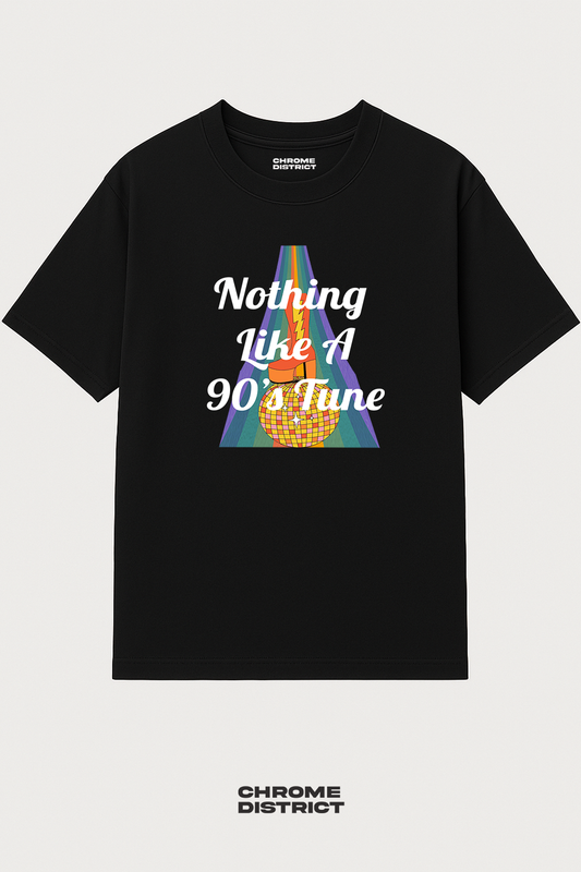 Nothing Like a 90s Tune Graphic Tee – Oversized Heavyweight Cotton Vintage Music T-Shirt