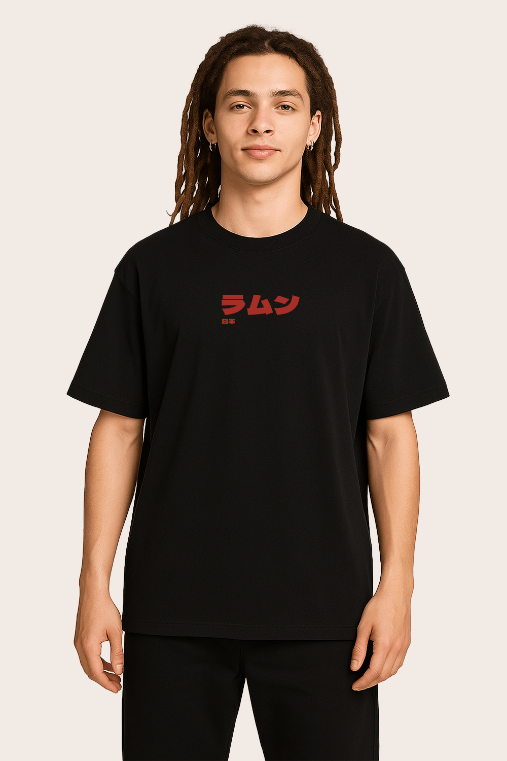 Ramune Bottle Graphic Tee – Oversized Heavyweight Cotton Japanese Streetwear T-Shirt