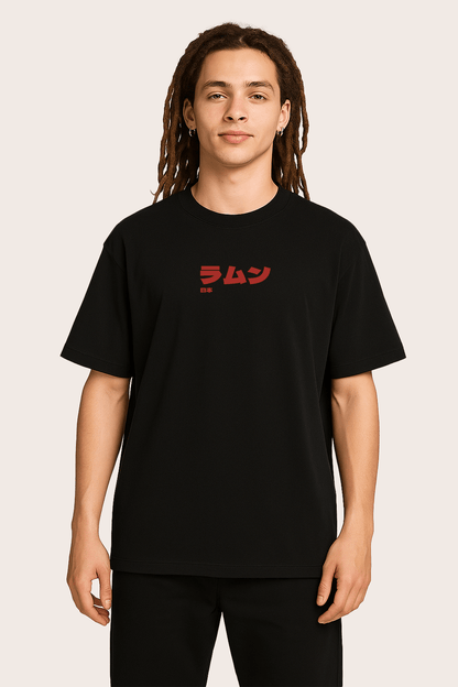 Ramune Bottle Graphic Tee – Oversized Heavyweight Cotton Japanese Streetwear T-Shirt