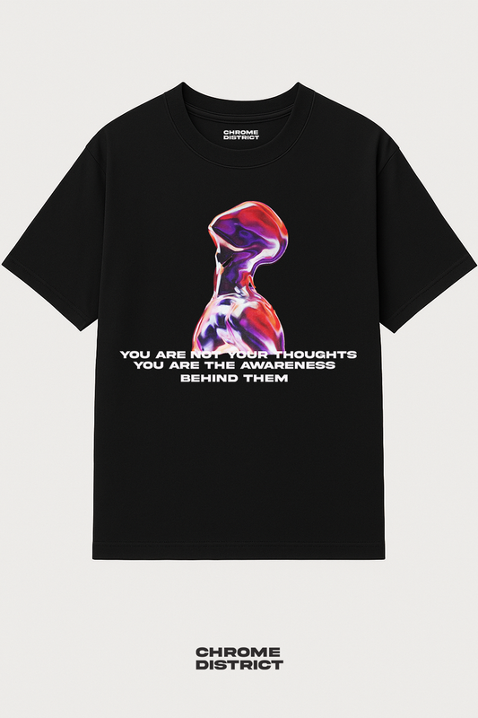 Chrome Man Graphic Tee – Oversized Heavyweight Cotton Streetwear T-Shirt