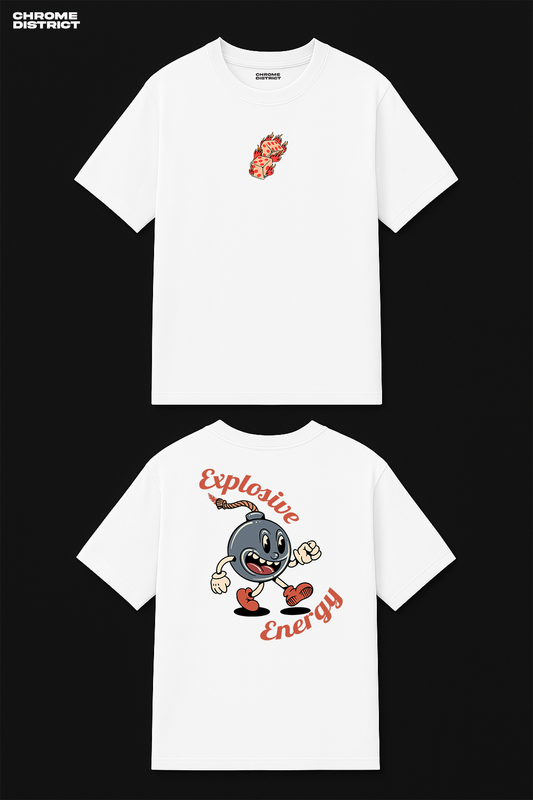 Naughty Bomb Graphic Tee – Oversized Heavyweight Cotton Streetwear T-Shirt