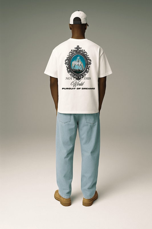 Not From This World Graphic Tee – Oversized Heavyweight Cotton Fantasy Streetwear T-Shirt