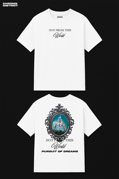 Not From This World Graphic Tee – Oversized Heavyweight Cotton Fantasy Streetwear T-Shirt