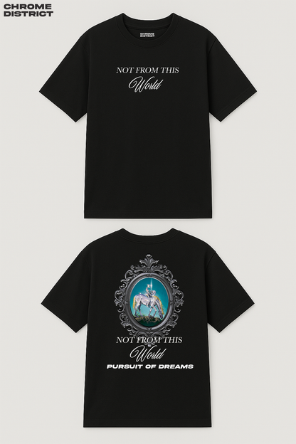 Not From This World Graphic Tee – Oversized Heavyweight Cotton Fantasy Streetwear T-Shirt
