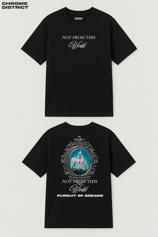 Not From This World Graphic Tee – Oversized Heavyweight Cotton Fantasy Streetwear T-Shirt