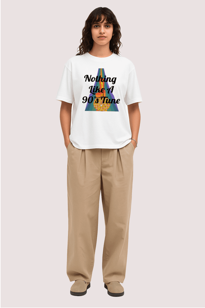 Nothing Like a 90s Tune Graphic Tee – Oversized Heavyweight Cotton Vintage Music T-Shirt