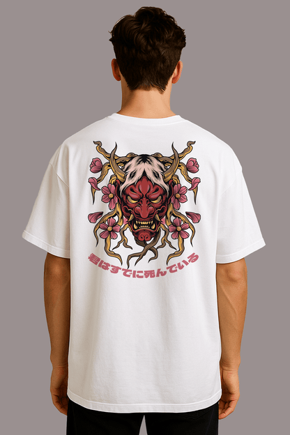 Omni Demon Graphic Tee – Oversized Heavyweight Cotton Gothic Streetwear T-Shirt
