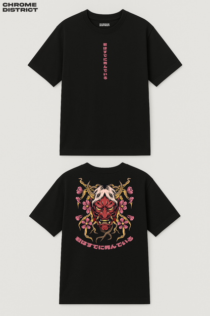 Omni Demon Graphic Tee – Oversized Heavyweight Cotton Gothic Streetwear T-Shirt
