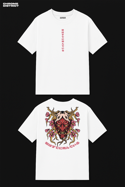Omni Demon Graphic Tee – Oversized Heavyweight Cotton Gothic Streetwear T-Shirt