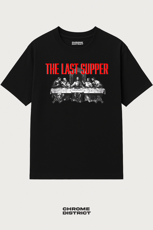 Last Supper Graphic Tee – Oversized Heavyweight Cotton Christian Streetwear T-Shirt
