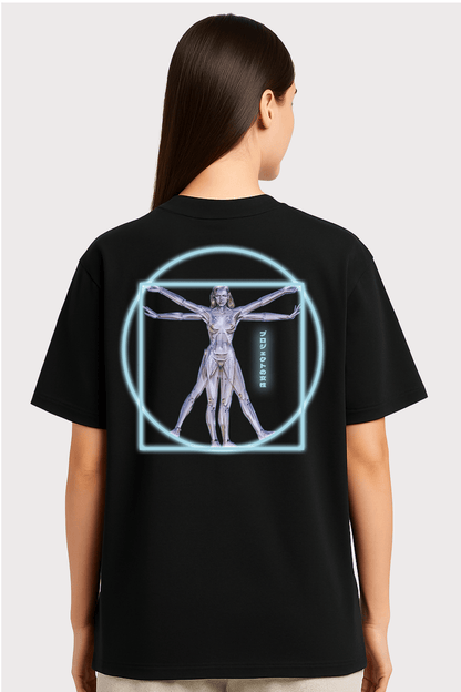 Metal Woman Graphic Tee – Oversized Heavyweight Cotton Rock Streetwear T-Shirt