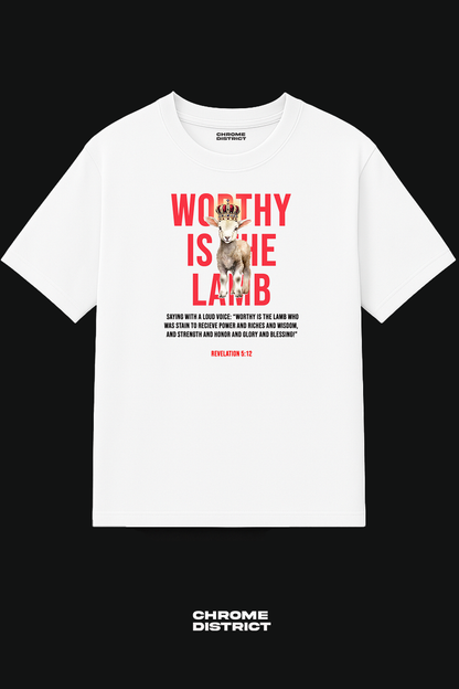 Psalms Lamb Graphic Tee – Oversized Heavyweight Cotton Christian Streetwear T-Shirt