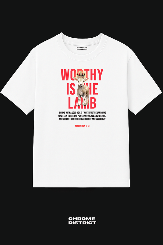 Psalms Lamb Graphic Tee – Oversized Heavyweight Cotton Christian Streetwear T-Shirt